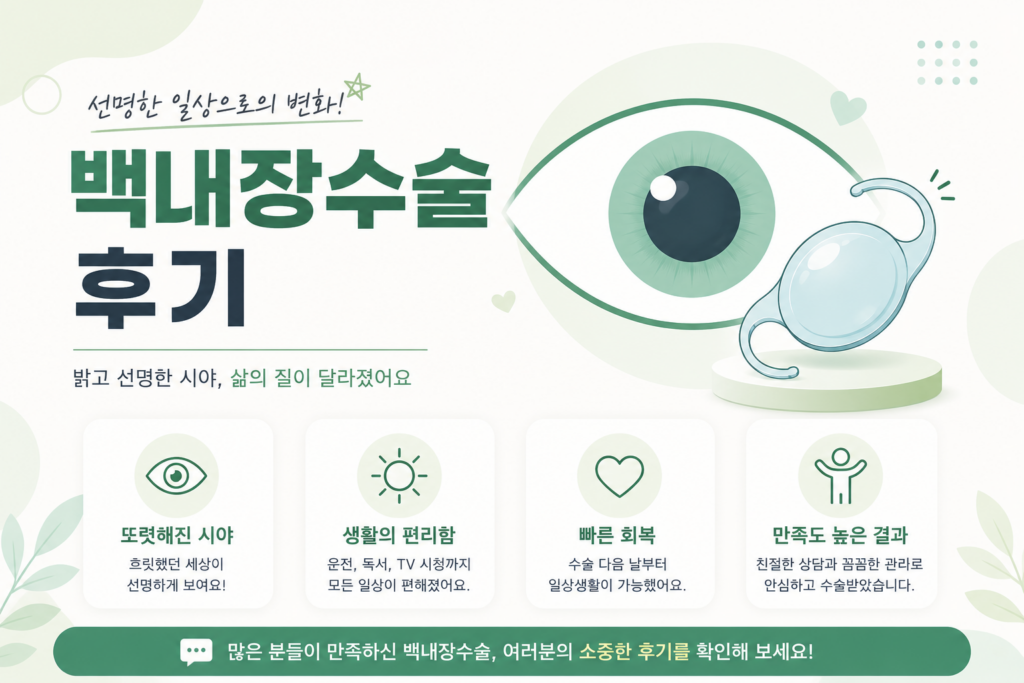 백내장수술후기